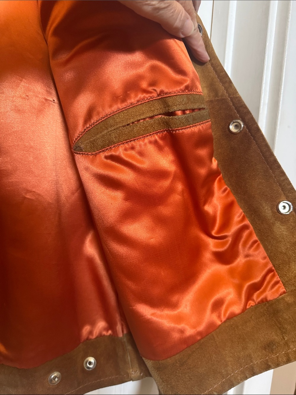 Vintage made for Orbachs Suede Bomber motorcycle Jacket - Picture 4 of 14